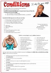 English Worksheet: CONDITIONS