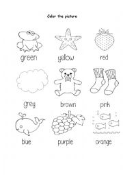 English Worksheet: Colors 2