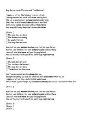 English Worksheet: Song Dog Days Are Over-Florence and The Machine