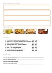 English Worksheet: TYPICAL FOOD FROM ARGENTINA