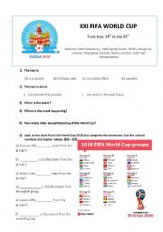 English Worksheet: The World Cup Russia 2018
