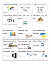 English Worksheet: My Best Friend INterview