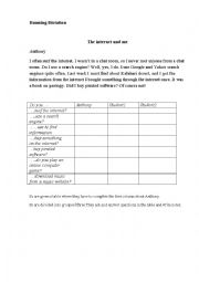 English Worksheet: Running dictation