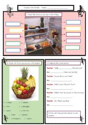 English Worksheet: FOOD TASKS FOR KIDS. WRITING AND SPEAKING TASKS.