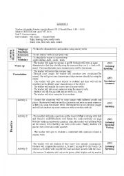 Lesson plan sensory verbs the senses, verbs of sense 