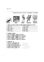 English Worksheet: comparative superlative