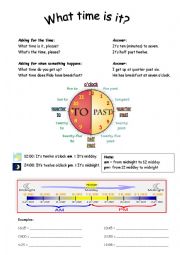 English Worksheet: Whats the time?