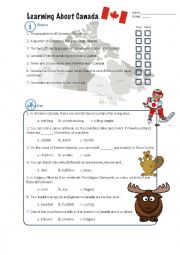 English Worksheet: CANADA