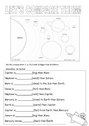 Comparing planets