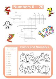 English Worksheet: Numbers