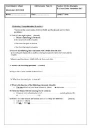 English Worksheet: 2nd form