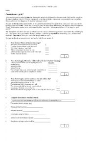 English Worksheet: FUTURE TEST -  gold exp A2