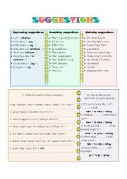 English Worksheet: MAKING SUGGESTIONS