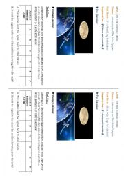 English Worksheet:  Astronomy and The Solar System