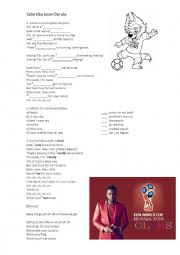 English Worksheet: Song  - Colors by Jason Derulo