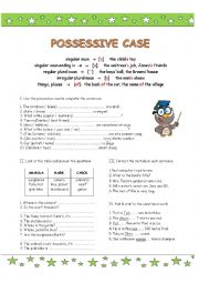 POSSESSIVE CASE