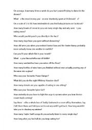 English Worksheet: Crazy Job Interview Questions