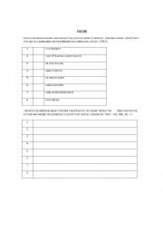 English Worksheet: The 100