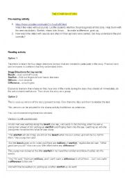 English Worksheet: the starfish story