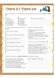 English Worksheet: THERE IS / THERE ARE