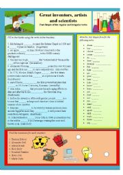 English Worksheet: great inventors