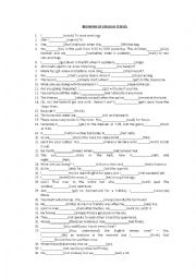 English Worksheet: REVISION OF ENGLISH TENSES