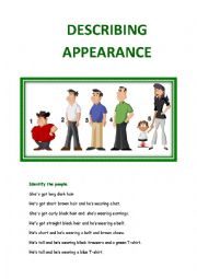 Describing appearance