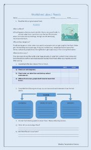 English Worksheet: floods