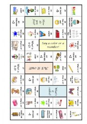 English Worksheet: Board game