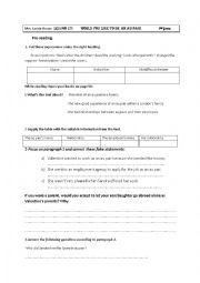 English Worksheet: AU PAIR MY VERSION