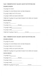 English Worksheet: PRESENTATION