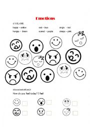 English Worksheet: Emotions 