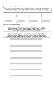 English Worksheet: Football World Cup Russia 2018 