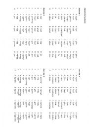 Pronunciation exercise