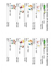 English Worksheet: Comparatives worksheet