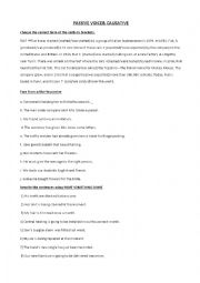 English Worksheet: PASSIVE VOICE AND CAUSATIVE TEST