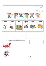 English Worksheet: test about going to and countable and uncountable nouns