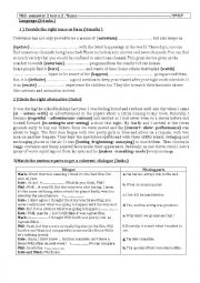 English Worksheet: 9th mid -semester2 test n2 (2017-2018) 