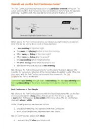 The past continuous tense