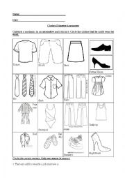 English Worksheet: Dress code
