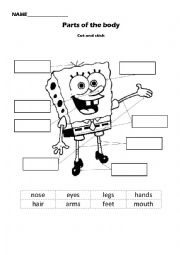 Sponge Bob Body Parts