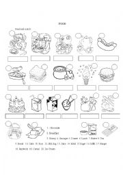 English Worksheet: FOOD 