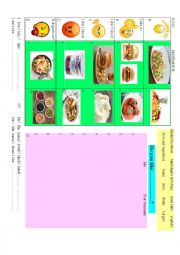 English Worksheet: Expressing preference. Topic Food.