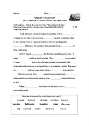 English Worksheet: Smooth Skating- The Zamboni Ice-Resurfacing Machine