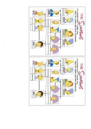 English Worksheet: The Simpson Family