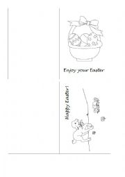 English Worksheet: Easter cards