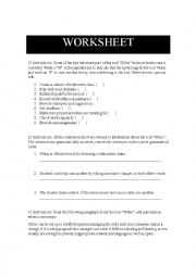 English Worksheet: Wikis