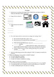 English Worksheet: Wikis