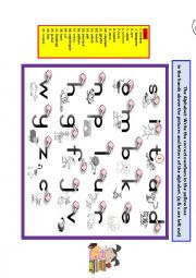 English Worksheet: The Alphabet: Letter Formation
