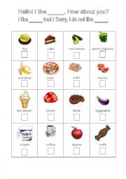 English Worksheet: I like bingo!